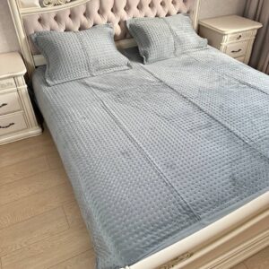 Велюрове покривало "Зірочка" 220*240 з наволочками 50*70